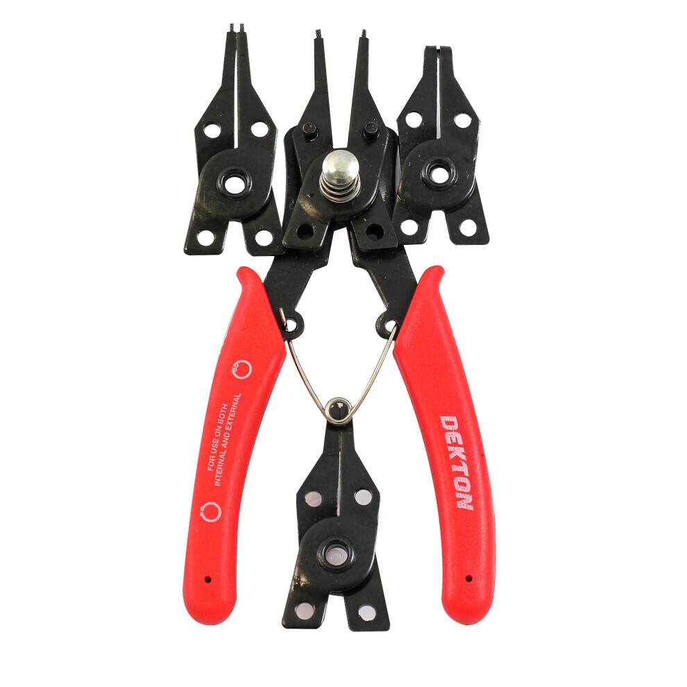 Dekton 5 Piece Circlip Pliers Set -  circlip set pliers 5 piece snap ring 5pc combination internal external tool