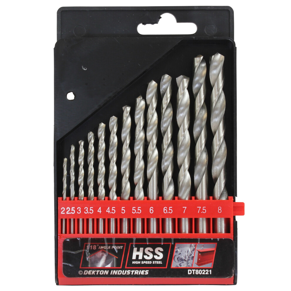 Dekton 13Pc Hss Drill Set 2Mm To 8Mm, Dt80221 5055441411873