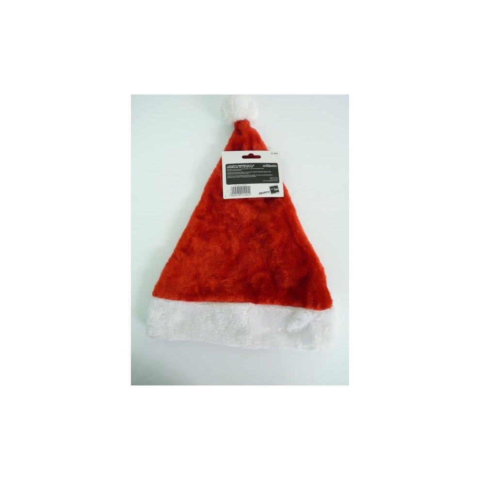 Smiffy's Deluxe Father Christmas Hat - Santa Hat Deluxe Christmas Fancy Dress Accessory Red