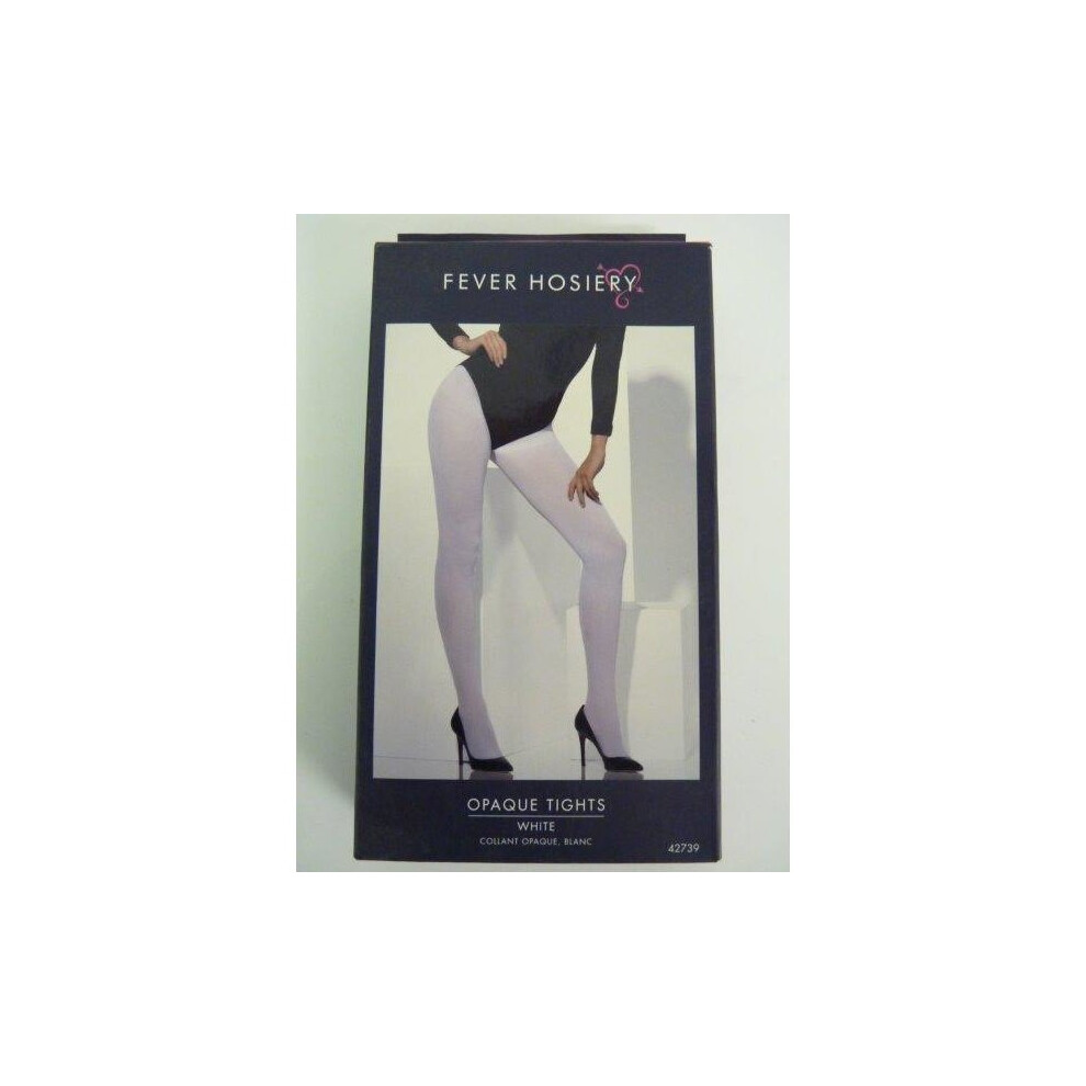 Smiffy's Adult's Stockings - Tights Dress Fancy Opaque Ladies Womens New Sexy White
