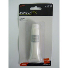 Smiffys Make-up Fx, Aqua Cream Make-up, White, 28ml / 1oz Tube - White Face - white cream face make up paint halloween smiffys fx fancy dress black