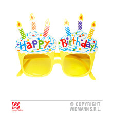 Novelty Happy Birthday Glasses - Party Size Dress Widmann0346n Glassesone - happy birthday glasses party size dress widmann0346n glassesone