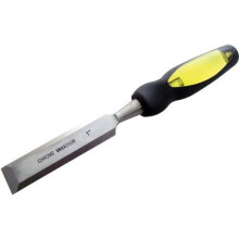 1" Wood Chisel With Soft Grip - Cr-v - Carpenters Carving Chisels Bevel Edge - wood chisel carpenters carving chisels bevel edge crv 1 woodworking