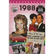 31st Anniversary gift ~ DVD with Memories from 1988 and a Greeting Card in one