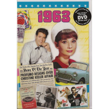 56th Anniversary gift ~ DVD with Memories from 1963 and a Greeting Card in one