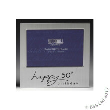 Happy 50th Birthday 5 x 3 photo Frame by Shudehill giftware