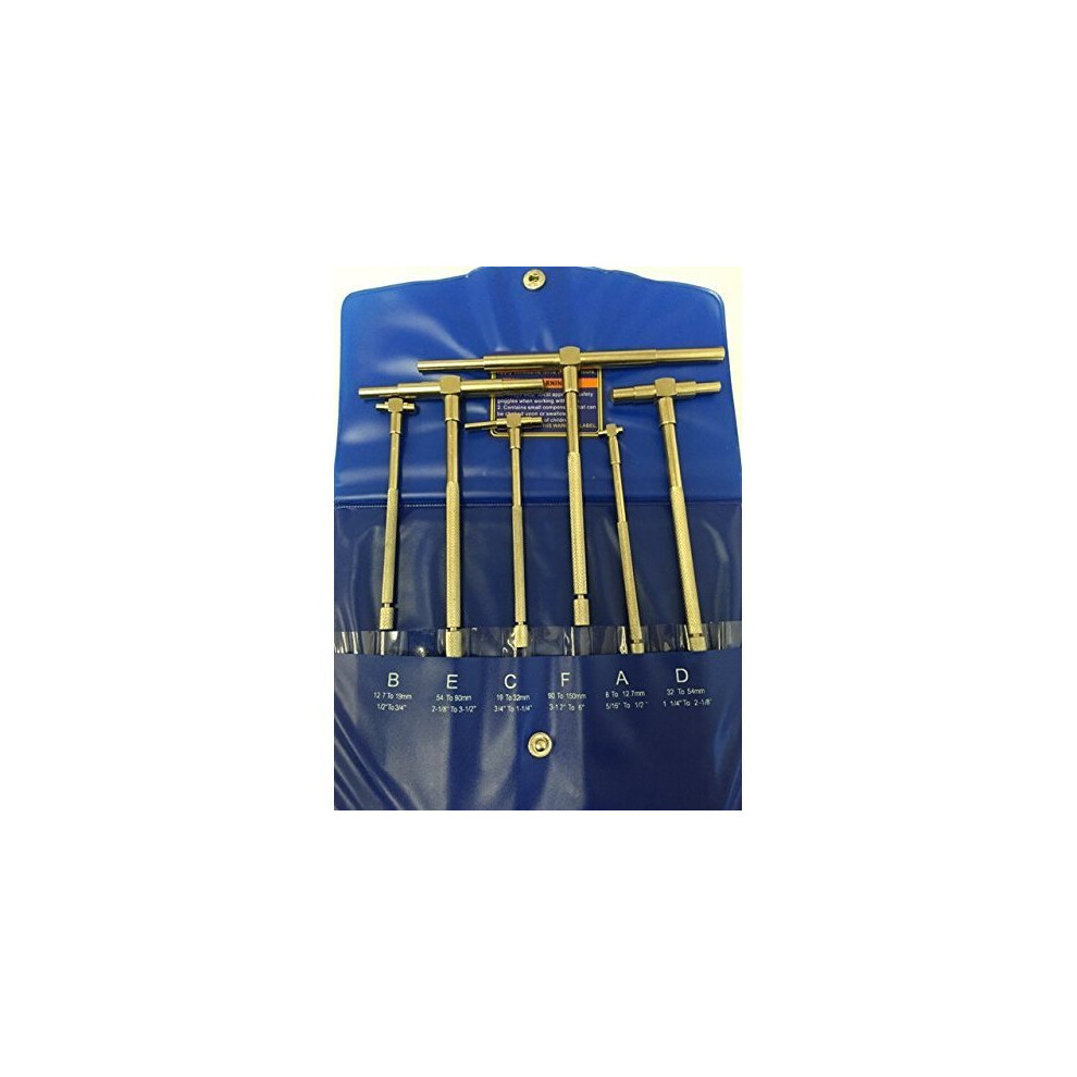 6pc Telescopic Gauge Set 8 - 150mm Cylinder Bore Telescoping Id ...