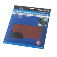20 Piece Wet & Dry Sandpaper Set - Fine Blue Spot Sand Paper Extra Mixed -  20 wet dry fine blue spot sand paper extra sandpaper mixed sanding sheets
