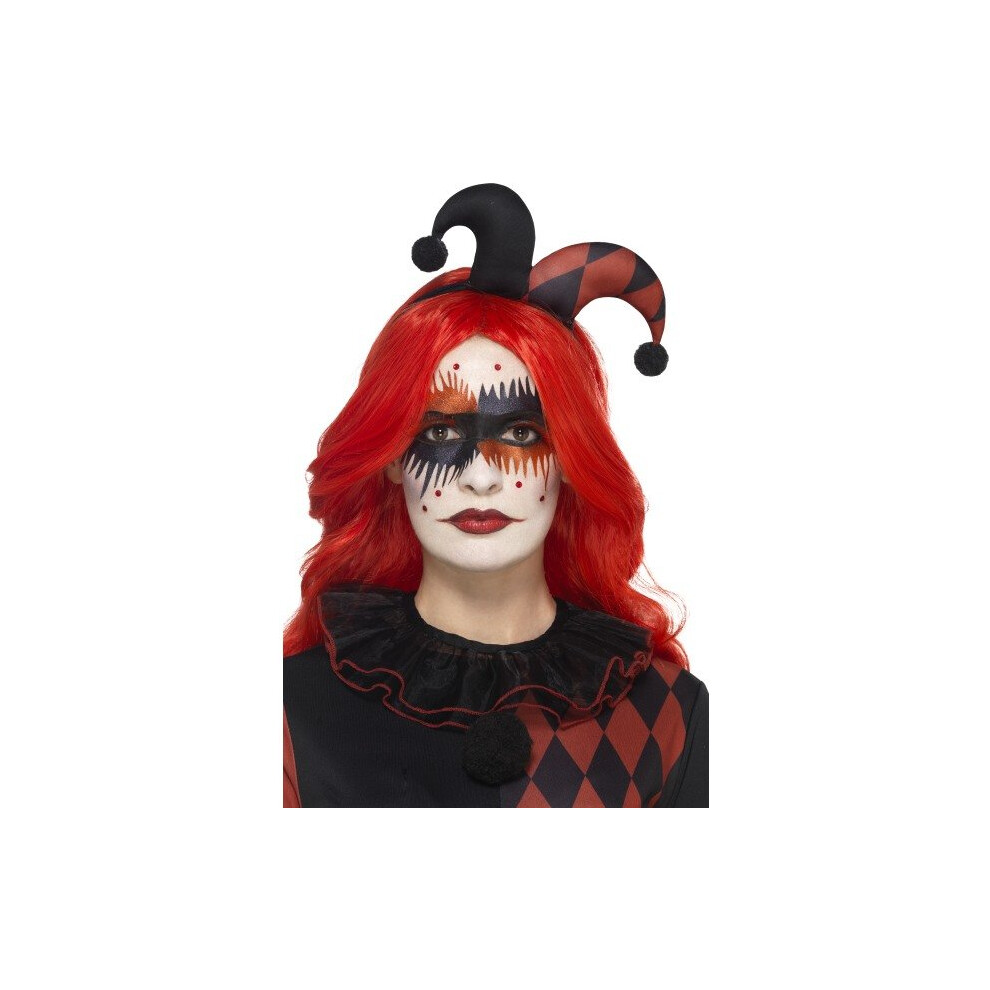 Smiffy's 44747 Harlequin Make-up Kit (one Size) - Makeup Face Fancy Dress -  harlequin makeup face fancy dress stickers halloween costume