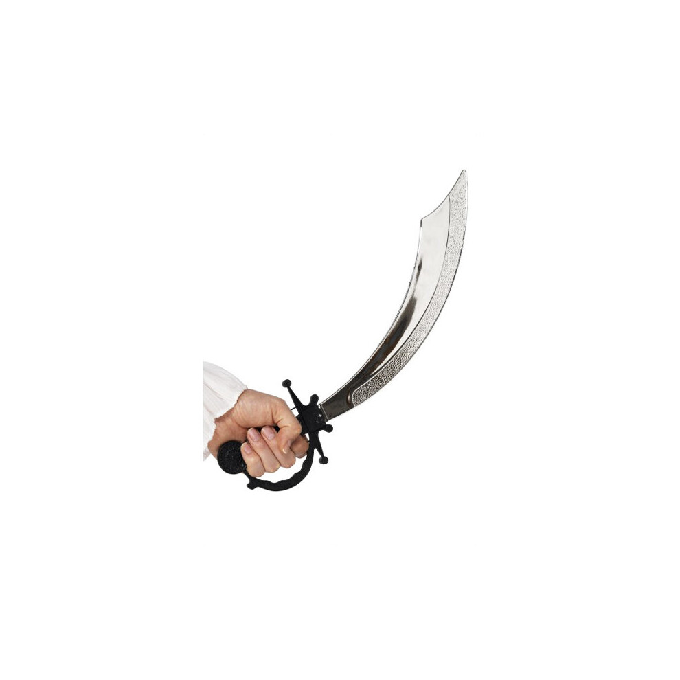 Smiffy's Unisex Pirate Sword - 50Cm - Fancy Dress Accessory Costume Cutlass Toy - Pirate Sword Fancy Dress 50Cm Accessory Costume Cutlass Toy