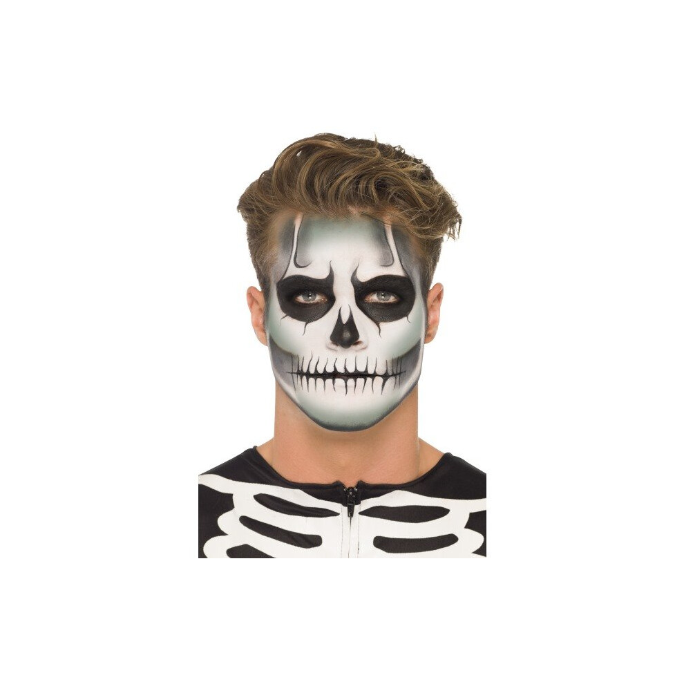 Smiffy's Glow In The Dark Skeleton Kit - Face Halloween Paint Dress Fancy Make -  skeleton glow dark face halloween paint dress fancy make up makeup