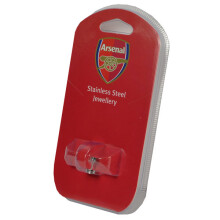 Arsenal F.c. Stainless Steel Stud Earring Official Merchandise - Fc Crest - arsenal stainless steel stud earring fc crest football new official club