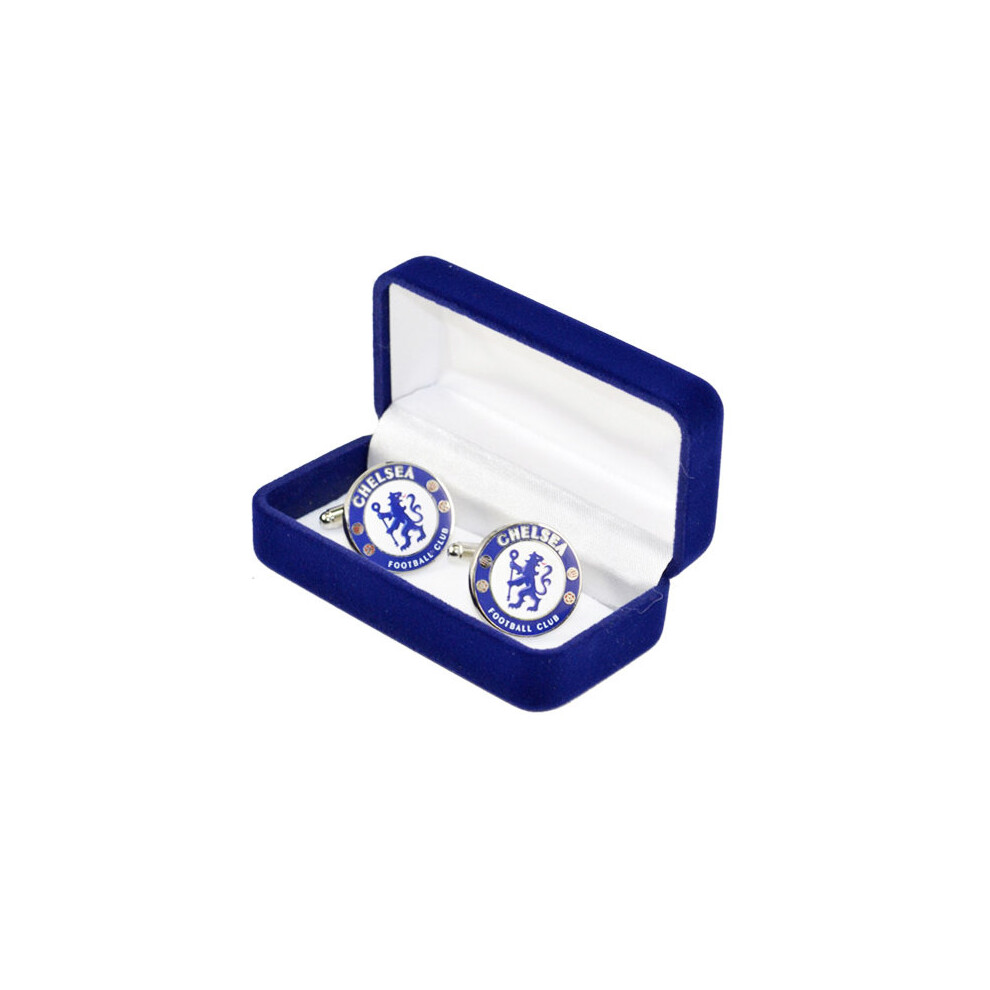 Chelsea Crest Cufflinks - Fc Football Official Club Gift Mens Box -  cufflinks chelsea fc football official crest club gift mens box