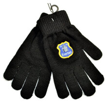 Everton Black Knitted Gloves - Official Junior Football Fc Blk Club - gloves knitted everton official junior football fc blk black club