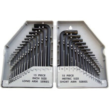 30pc Hex Key Set - Allen Steel Case Amtech 30 Metric Imperial Alan Allan Hexagon -  key set hex allen steel case amtech 30 30pc metric imperial alan