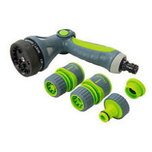 5pc Soft Grip Spray Gun - 5pce Set Soft Quick Connect Silverline 829557 - spray gun 5pce set softgrip quick connect silverline 829557