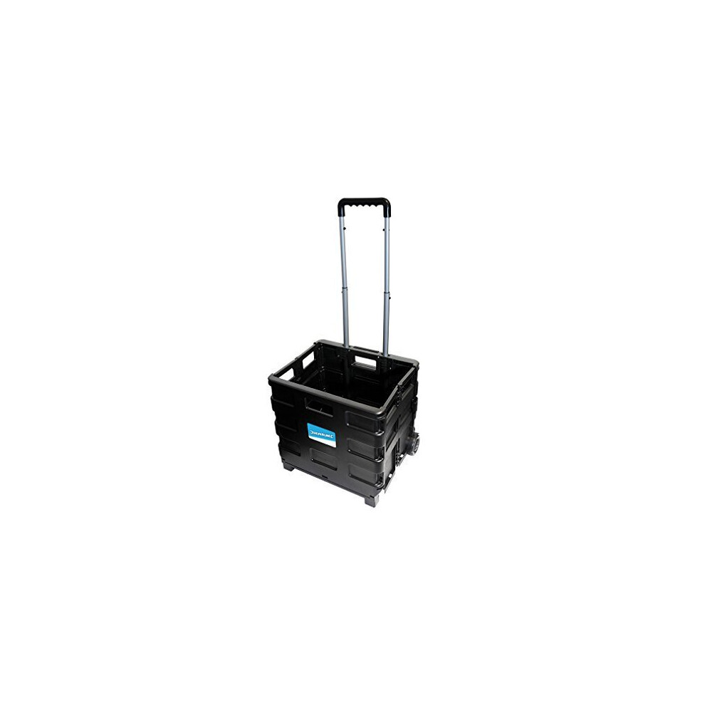 Silverline 633400 Folding Box Trolley 25kg - Boot Shopping Cart Storage -  folding box trolley 25kg silverline 633400 boot shopping cart storage