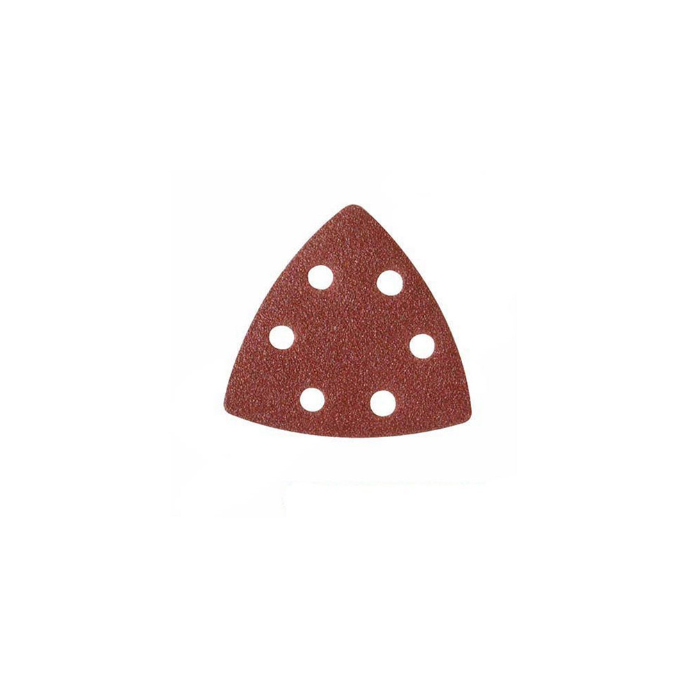Silverline Hook & Loop Triangle Sheets 90mm 10pk 60 Grit - Sanding 820937 Detail -  triangle loop hook 90mm sheets grit 60 10pk silverline sanding