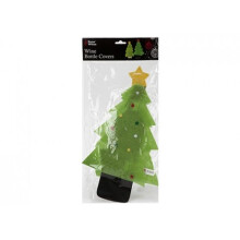 Christmas Tree Wine Bottle Cover - Green Felt Size Small Gift Bagwrapping - tree wine bottle christmas green felt size small gift bagwrapping outfit