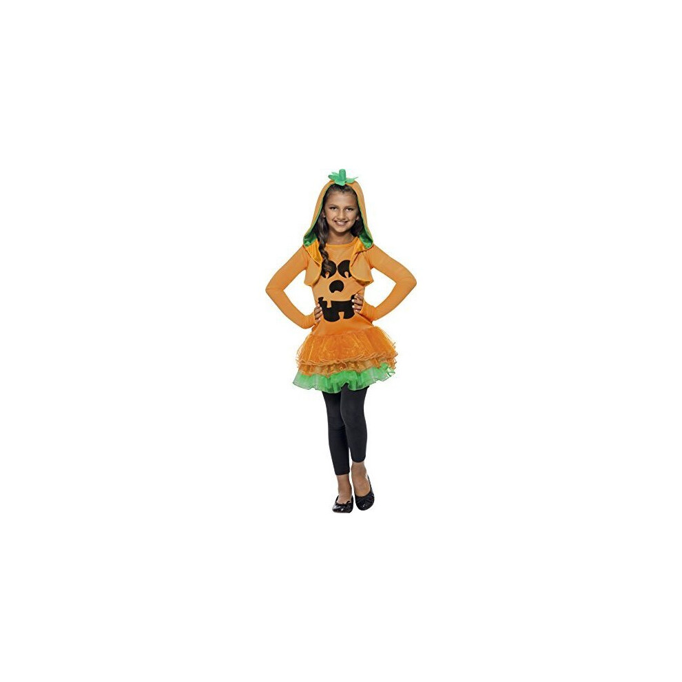 Smiffy's Medium Girl's Pumpkin Costume - Dress Pumpkin Costume Tutu Fancy Halloween Girls Age Orange