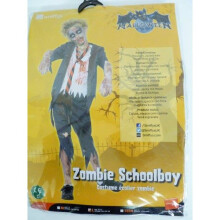 Large Boys Zombie School Boy Costume - zombie costume boy school halloween fancy dress outfit kids childrens