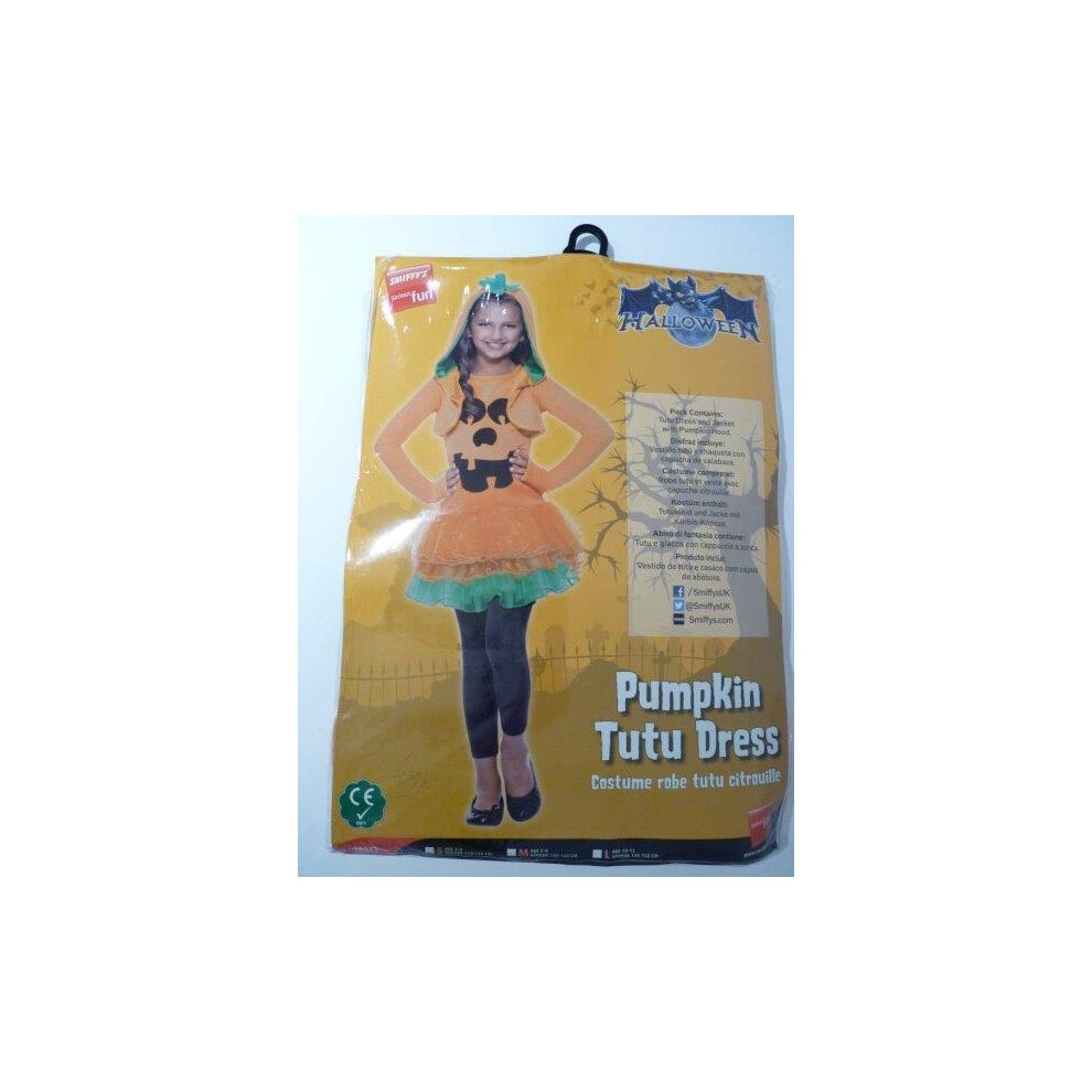 Small Girls Pumpkin Tutu Dress Costume -  dress pumpkin costume fancy halloween tutu girls age outfit childrens