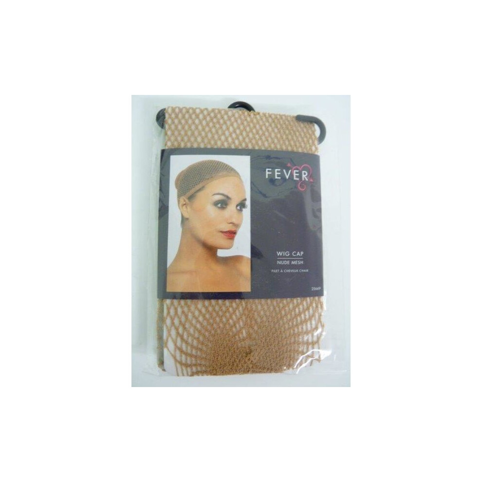 Smiffy's Adult's Nude Mesh Wig Cap - Wig Cap Mesh Nude Fancy Dress Ladies Hair