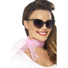 Smiffy's 50's Neck Scarf Chiffon Style - Pink - 50s Fancy Dress Smiffys Ladies -  neck scarf pink 50s chiffon fancy dress smiffys ladies accessory