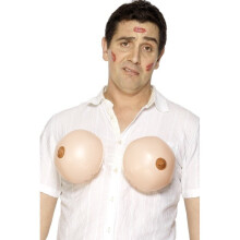 Smiffy's Inflatable Boobs - boobs inflatable stag mens fancy dress night accessory