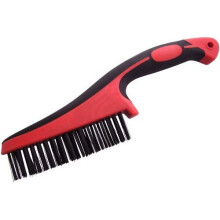Multi-purpose Wire Brush - Steel Hardened Bristle Grip Heavy Duty Soft Rust - wire brush steel hardened bristle grip heavy duty soft rust clean