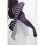 Purple & Black Striped Tights 2