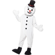 White Snowman Mascot Costume -  snowman fancy dress costume mascot mens christmas xmas adults novelty outfit smiffys