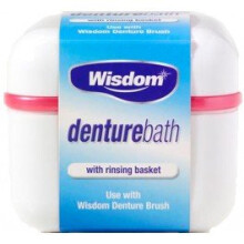 Wisdom Denture Holder Bowl - Bath Rinsing Basket - wisdom denture bath rinsing basket