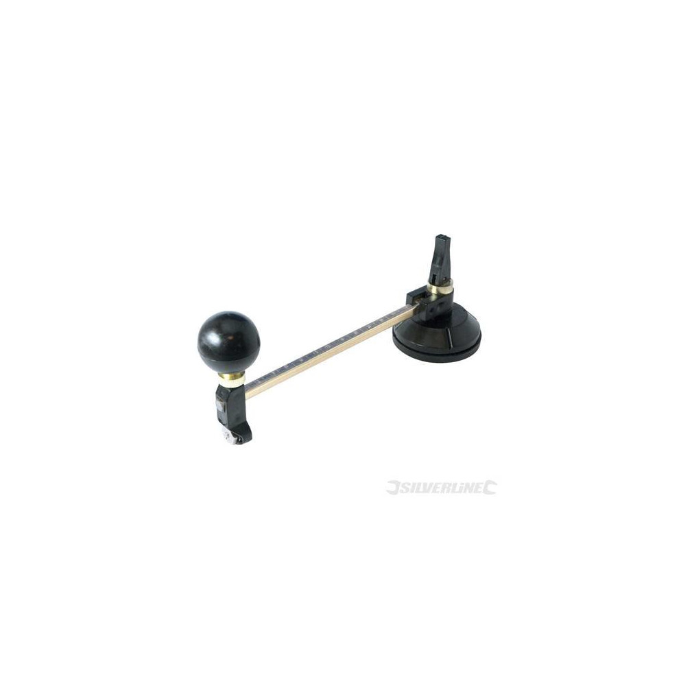 65-300mm Dia Circular Glass Cutter - Silverline 101228 300mm 65 65300mm 28mm -  glass circular cutter silverline dia 101228 300mm 65 65300mm 28mm