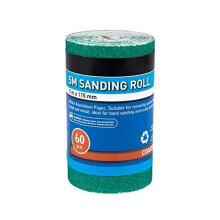 Bluespot 5mtr 115mm Sanding Roll 60 Grit - Aluminium Oxide Paper Sand Green 5 - aluminium oxide paper sand roll grit green 5 5m sanding 60 mtr rolls