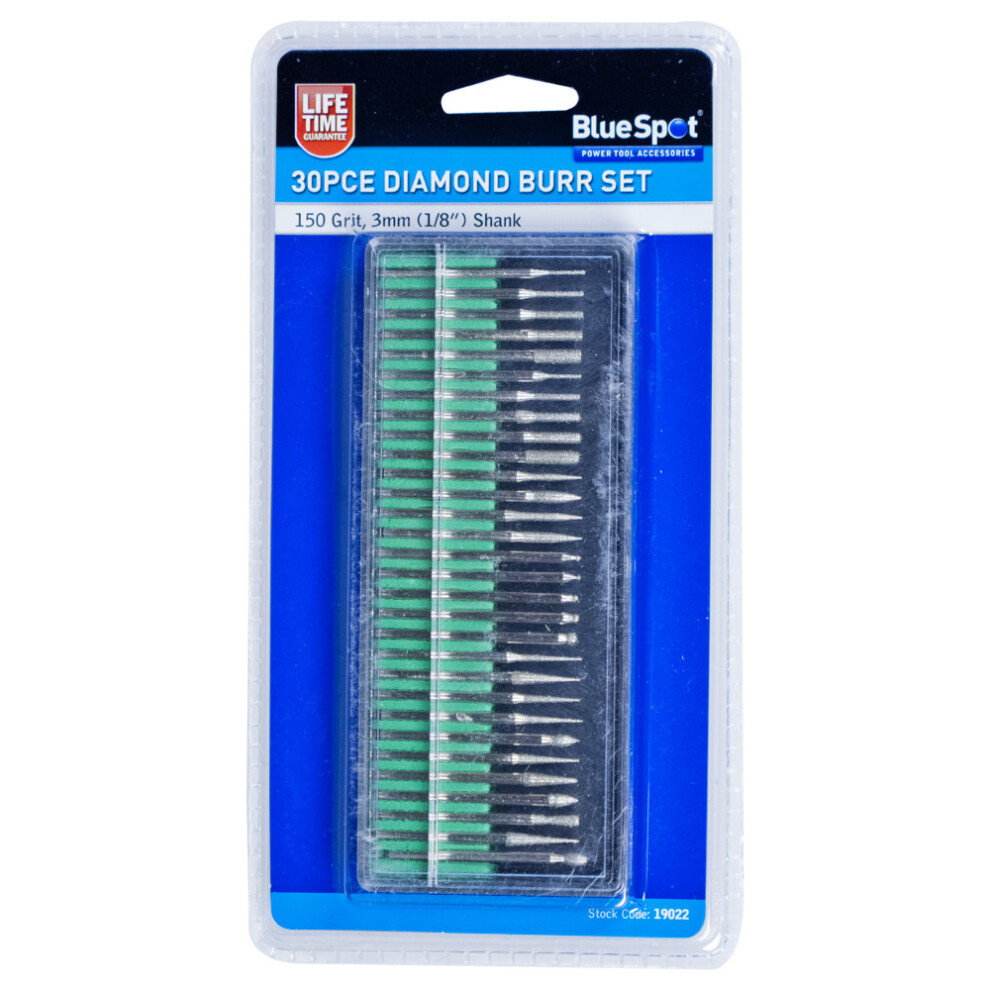 30 Piece Diamond Burr Set - Dremel 19022 30pc Rotary Blue Spot Tool Engraving -  set diamond burr dremel 19022 30 30pc rotary blue spot tool engraving