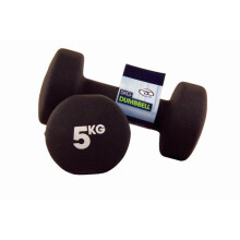 5.0kg Black Neoprene Dumbbells - Fitness Mad Pair Aerobic Training 5kg 2 x - fitness dumbbells neoprene mad pair aerobic training 5kg 2 x fitnessmad