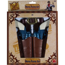 Smiffys Western Water Pistol Holsters & Belt - Blue - Fancy Dress Set Costume -  fancy dress western water set costume pistol smiffys mens