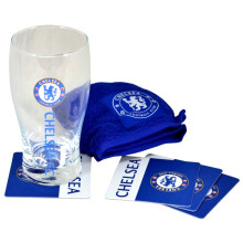 Chelsea Wordmark Mini Bar Set - Football Fc Official - mini bar set chelsea football fc official