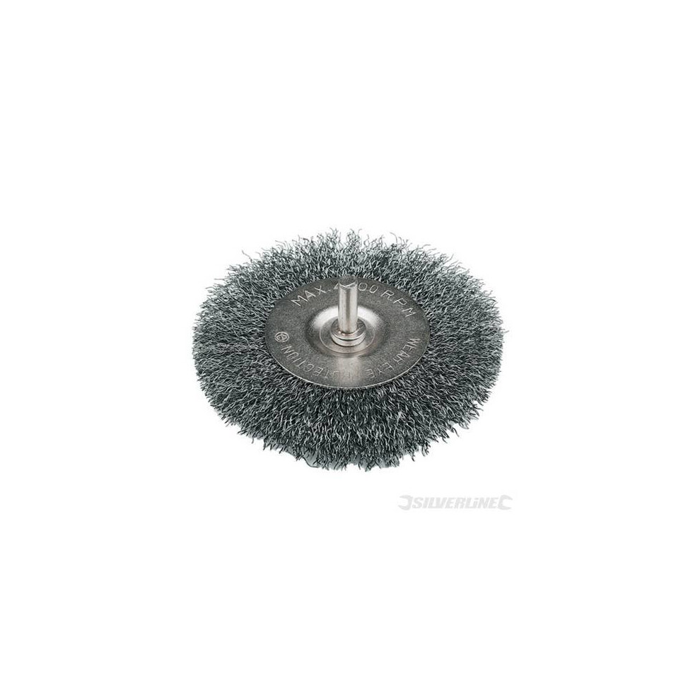 Silverline Power Drill 100mm Steel Wire Wheel Brush