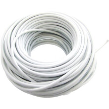30m Curtain Wire - Window White Cord Cable Net Free Hooks Eyes Home New Office -  wire curtain window white cord cable net free hooks eyes home new