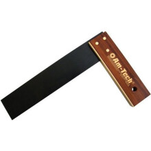 9" Wooden Tri Square - Carpenters Hardwood Steel Blade Brass Faced Measuring - square carpenters tri hardwood wooden steel blade brass faced