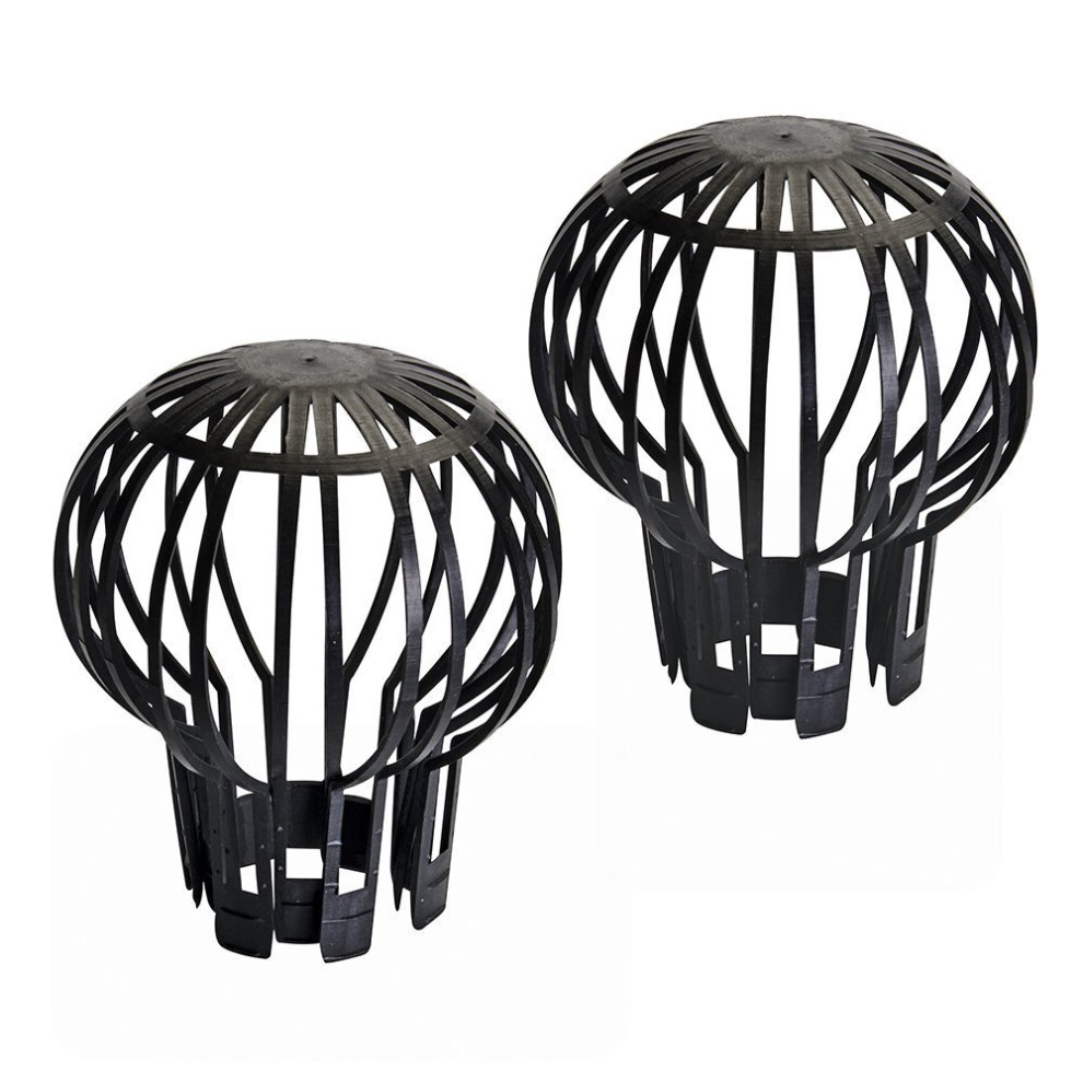 Pack Of 2 Downpipe Filter Guard - 2pk Silverline 225800 -  filter guard 2pk silverline downpipe 225800