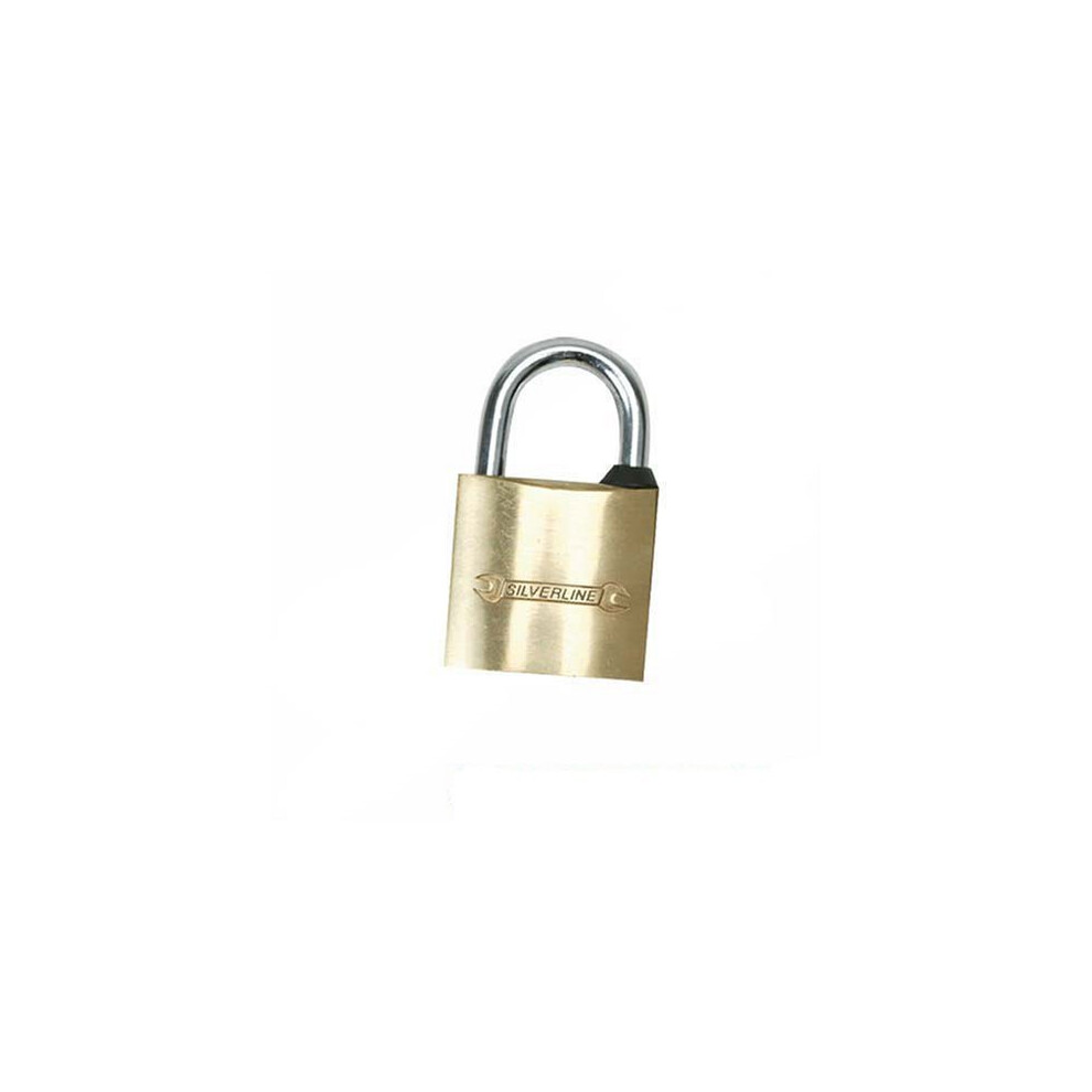 Silverline Brass Padlock 60mm - Mss05 63mm Security -  brass padlock silverline 60mm mss05 63mm security