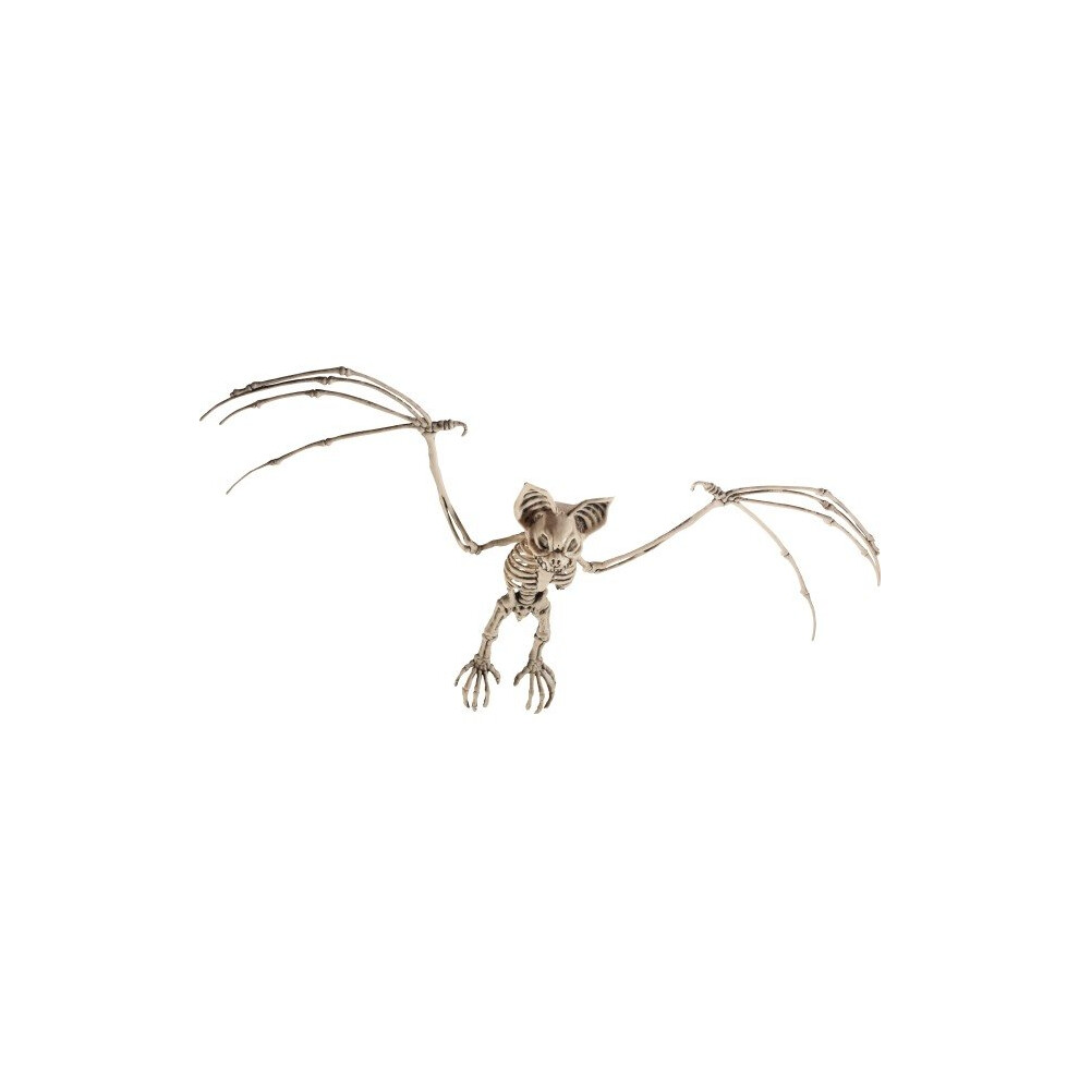 Smiffy's 46912 Bat Skeleton Prop (One Size) - Halloween Animal Party Decoration - Halloween Animal Skeleton Prop Party Decoration Spider Cat Dog