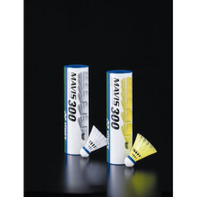 Tube Of 6 White Yonex Mavis Shuttles - 300 Shuttlecocks Badminton Pieces - yonex mavis 300 shuttlecocks badminton white 6 pieces 78mediumblue nylon