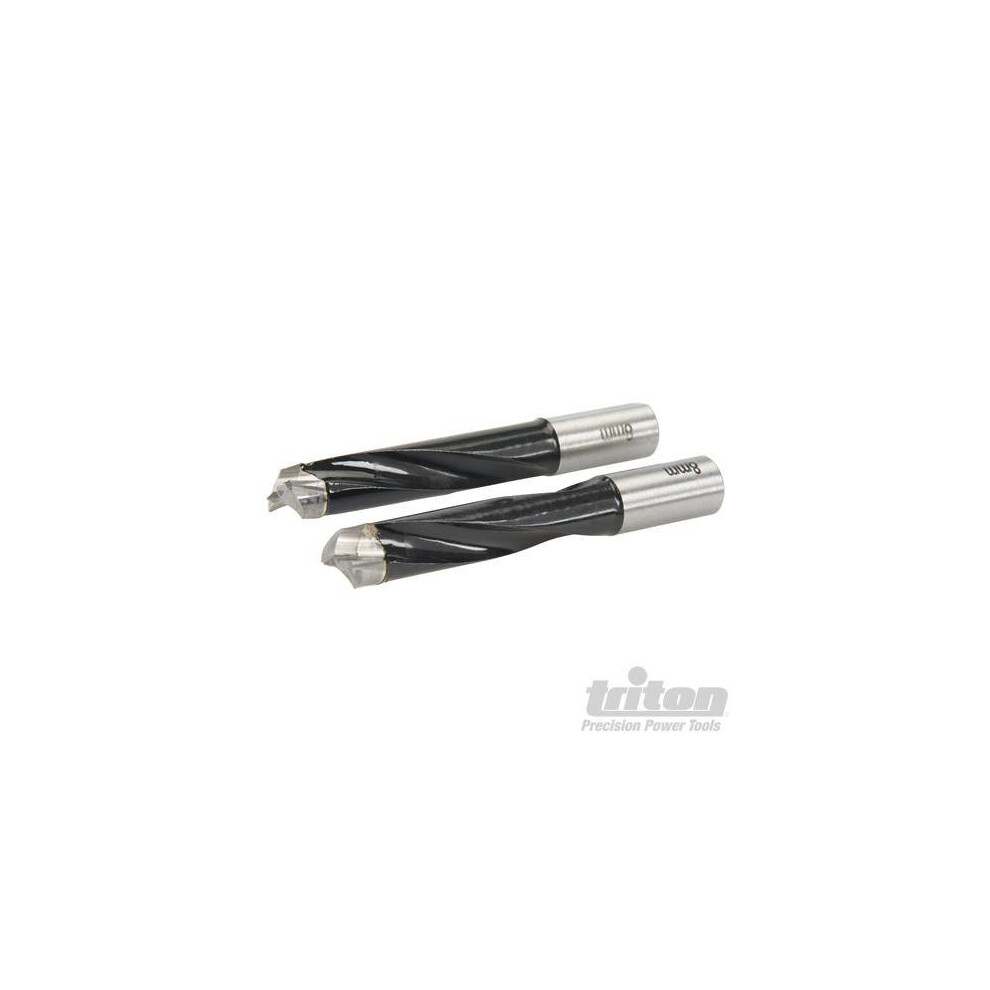 Triton Dowel Jointer Bits 8mm 2pk Tdjdb8 Dowel Jointer Bits 8mm 2pk - 109467 -  jointer dowel bits 8mm 2pk triton tdjdb8 109467