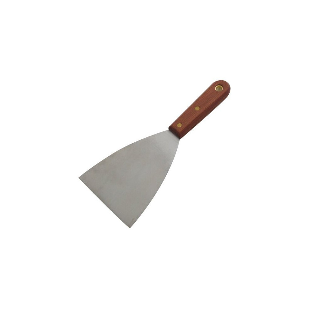 4" Heavy Duty Scraper - Wooden Handle - 4 New Wallpaper Paint Wooden Steel - Heavy Duty 4 Scraper New Wallpaper Paint Wooden Steel 5032759002146