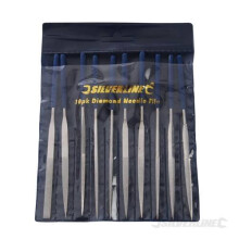 Silverline Diamond Needle File Set 10pce 10pce - 633509 140mm -  needle set diamond file 10pce silverline 633509 140mm