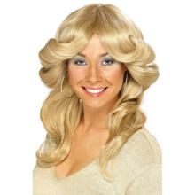 Smiffy's 70's Flick Wig -  wig flick 70s fancy dress smiffys blonde ladies 1970s costume
